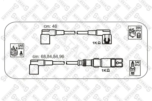 Высоковольтные провода STELLOX 10-38248-SX
