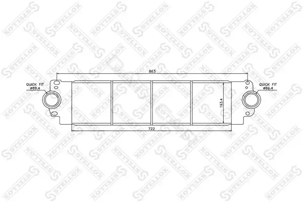 Интеркулер STELLOX 10-40078-SX