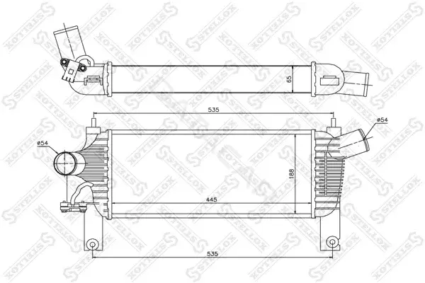 Интеркулер STELLOX 10-40233-SX