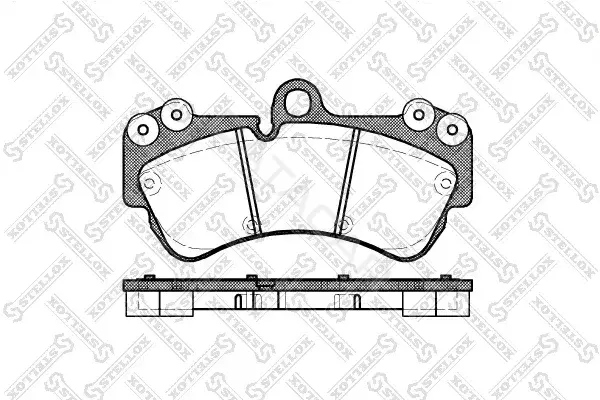 Тормозные колодки STELLOX 1005000B-SX