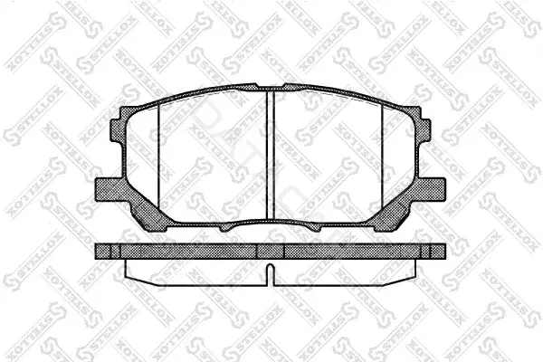 Тормозные колодки STELLOX 1050000B-SX
