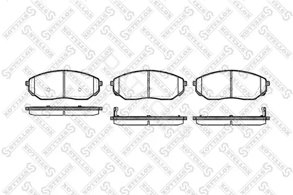 Тормозные колодки STELLOX 1052002B-SX