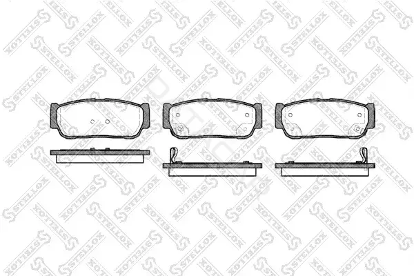 Тормозные колодки STELLOX 1074002-SX