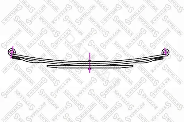 Рессора STELLOX 12-00010-SX