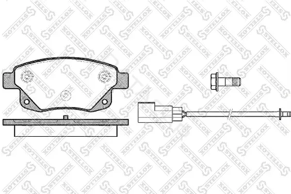 Тормозные колодки STELLOX 1263002-SX