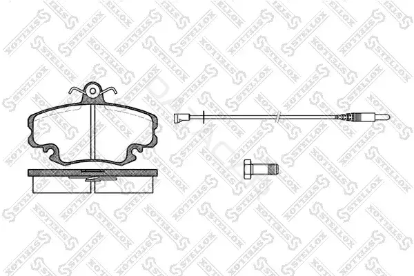 Тормозные колодки STELLOX 152002-SX