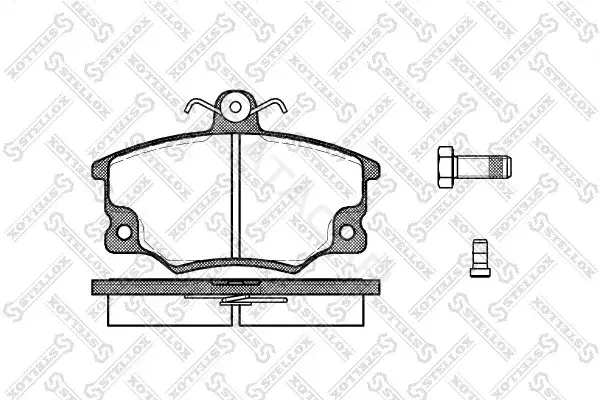 Тормозные колодки STELLOX 157004-SX