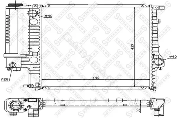 Радиатор охлаждения STELLOX 10-25023-SX