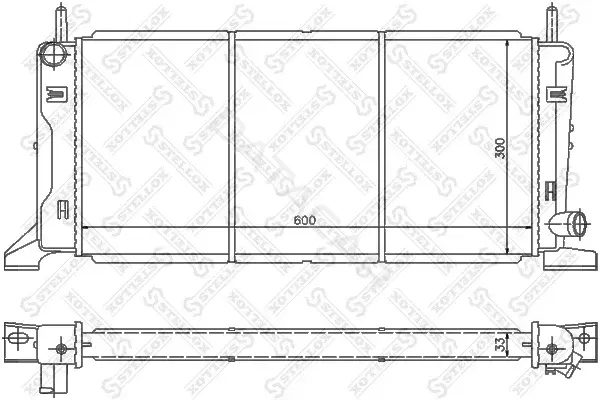 Радиатор охлаждения STELLOX 10-25086-SX