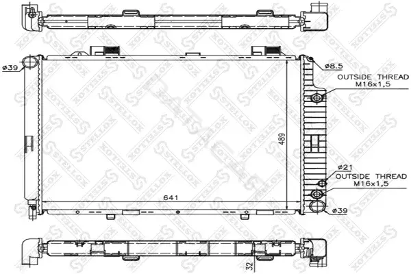 Радиатор охлаждения STELLOX 10-25093-SX
