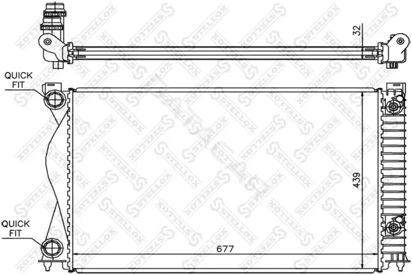 Радиатор охлаждения STELLOX 10-25449-SX