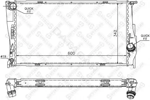 Радиатор охлаждения STELLOX 10-25580-SX
