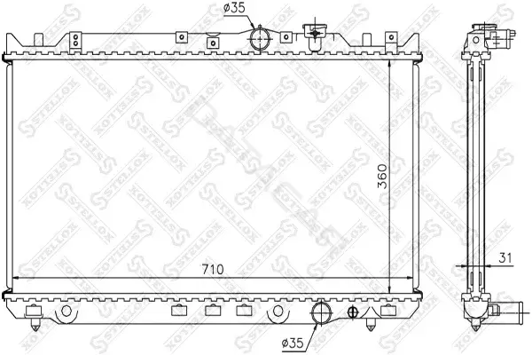 Радиатор охлаждения STELLOX 10-25841-SX