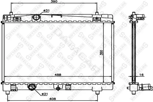 Радиатор охлаждения STELLOX 10-26321-SX