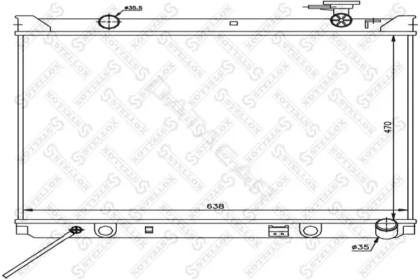 Радиатор охлаждения STELLOX 10-26504-SX