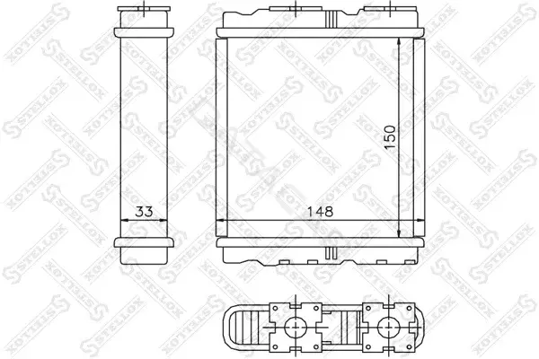 Радиатор печки STELLOX 10-35077-SX