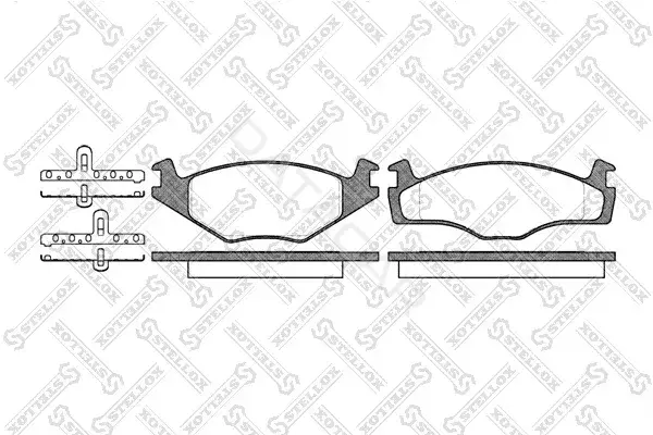 Тормозные колодки STELLOX 182000-SX
