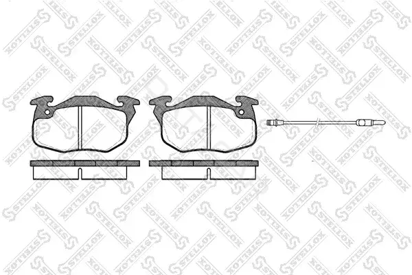 Тормозные колодки STELLOX 203002-SX