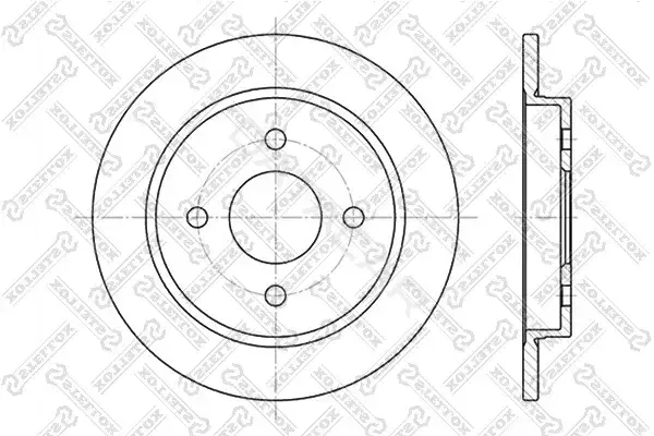 Тормозные диски STELLOX 6020-2536-SX