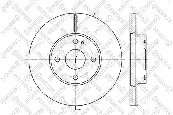 Тормозные диски STELLOX 6020-3230V-SX