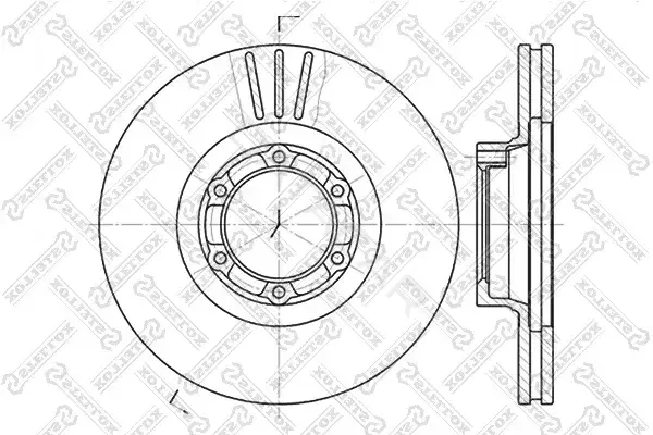 Тормозные диски STELLOX 6020-3905V-SX
