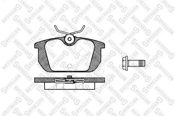 Тормозные колодки STELLOX 242000-SX