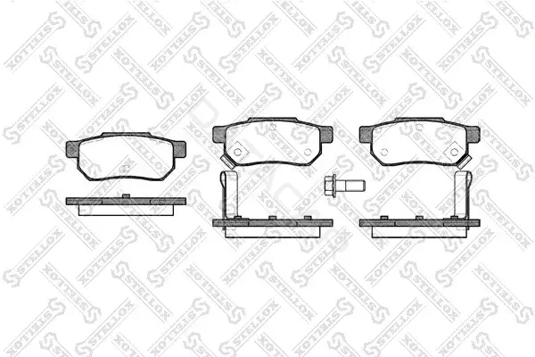 Тормозные колодки STELLOX 244002-SX