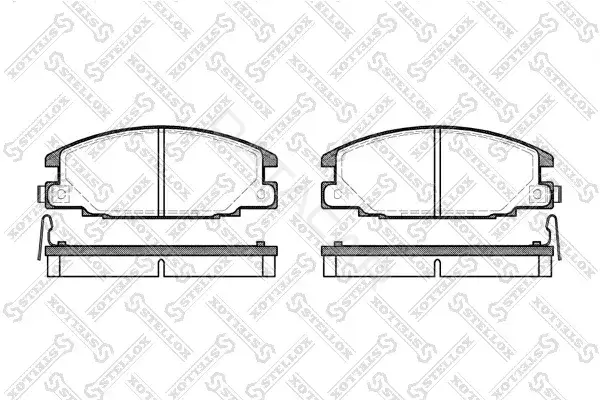Тормозные колодки STELLOX 249004B-SX