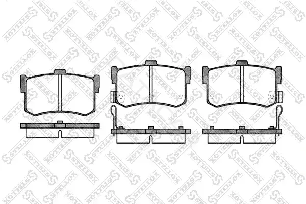 Тормозные колодки STELLOX 253002-SX