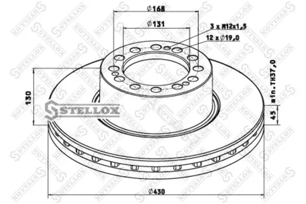 Тормозные диски STELLOX 85-00815-SX