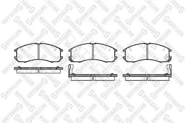 Тормозные колодки STELLOX 284002-SX