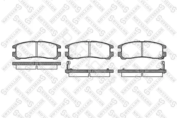 Тормозные колодки STELLOX 302002-SX