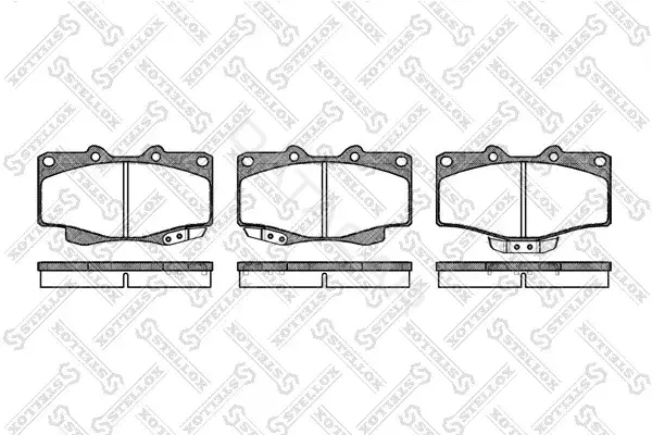 Тормозные колодки STELLOX 326014-SX