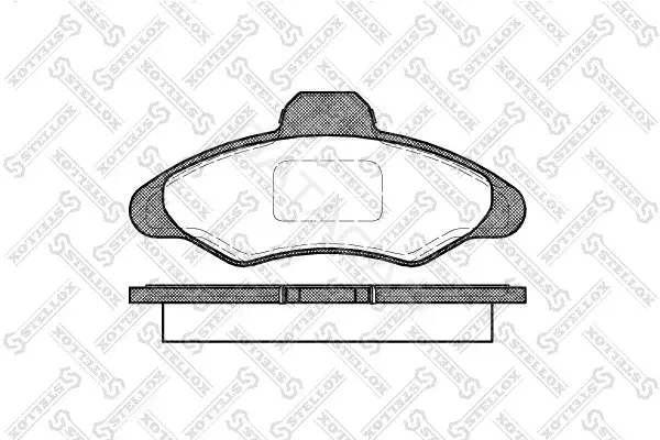 Тормозные колодки STELLOX 342000-SX