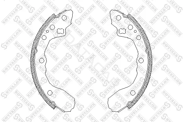 Барабанные колодки STELLOX 355100-SX
