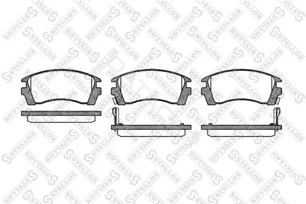 Тормозные колодки STELLOX 374002-SX