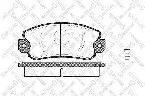 Тормозные колодки STELLOX 383002-SX