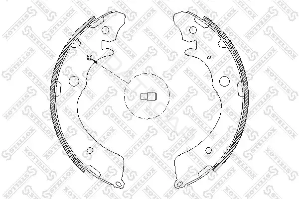 Барабанные колодки STELLOX 394100-SX