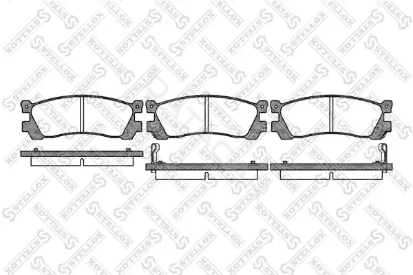 Тормозные колодки STELLOX 410012-SX