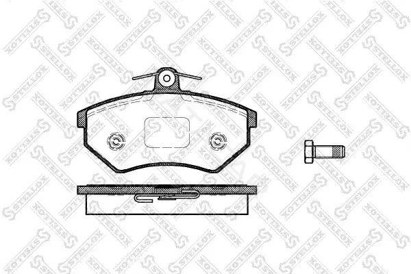 Тормозные колодки STELLOX 412000-SX