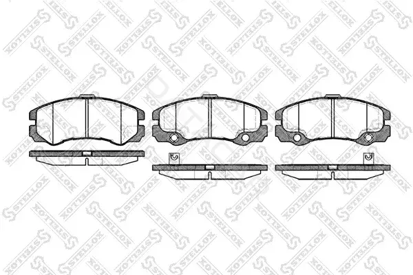 Тормозные колодки STELLOX 436032-SX