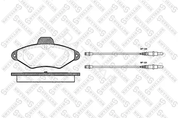 Тормозные колодки STELLOX 449004-SX