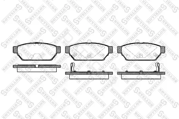 Тормозные колодки STELLOX 451002B-SX