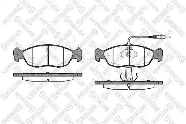 Тормозные колодки STELLOX 472002B-SX