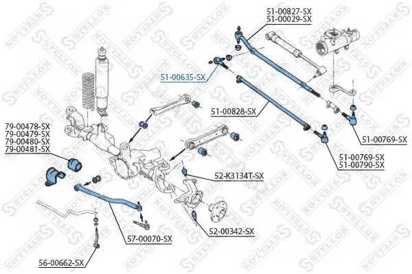 Рулевые наконечники STELLOX 51-00635-SX