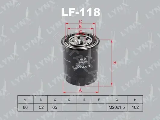 Топливный фильтр LYNXAUTO LF-118