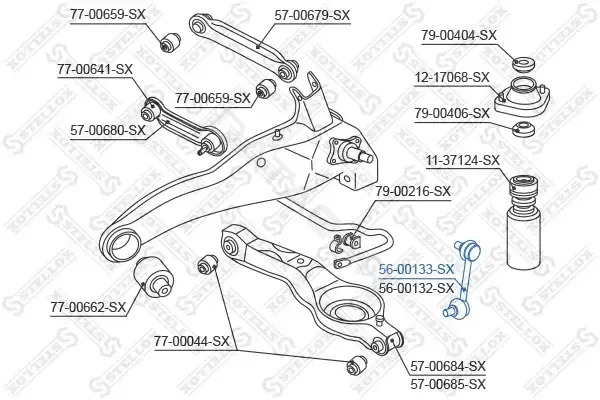 Стойки стабилизатора STELLOX 56-00133-SX