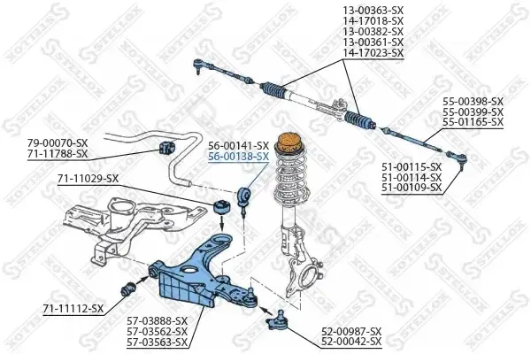 Стойки стабилизатора STELLOX 56-00138-SX
