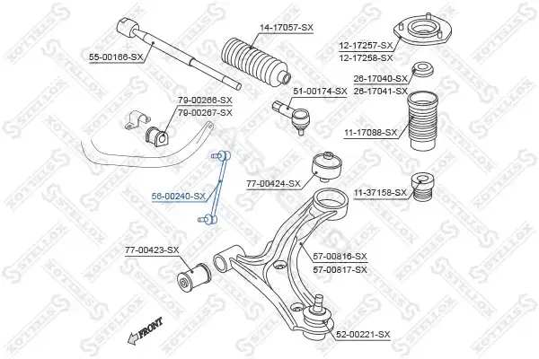 Стойки стабилизатора STELLOX 56-00240-SX
