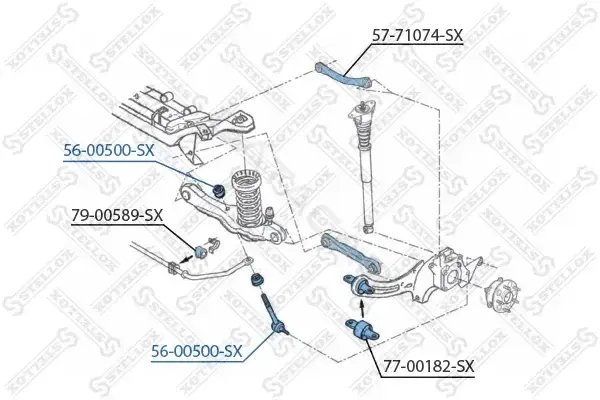 Стойки стабилизатора STELLOX 56-00500-SX